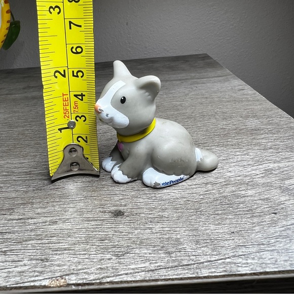 Little People Gray Kitty Cat Replacement 2012 Tessa Mattel 2” Cake Topper - Picture 10 of 11